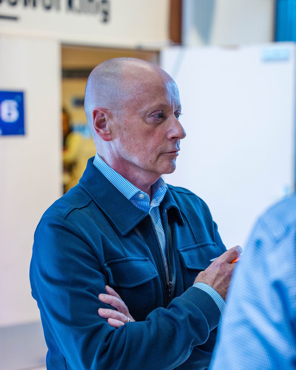 Philippe Fromentin en échange avec un dirigeant